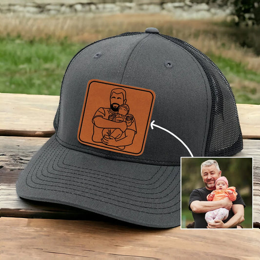 Custom Outline Portrait Trucker Hat