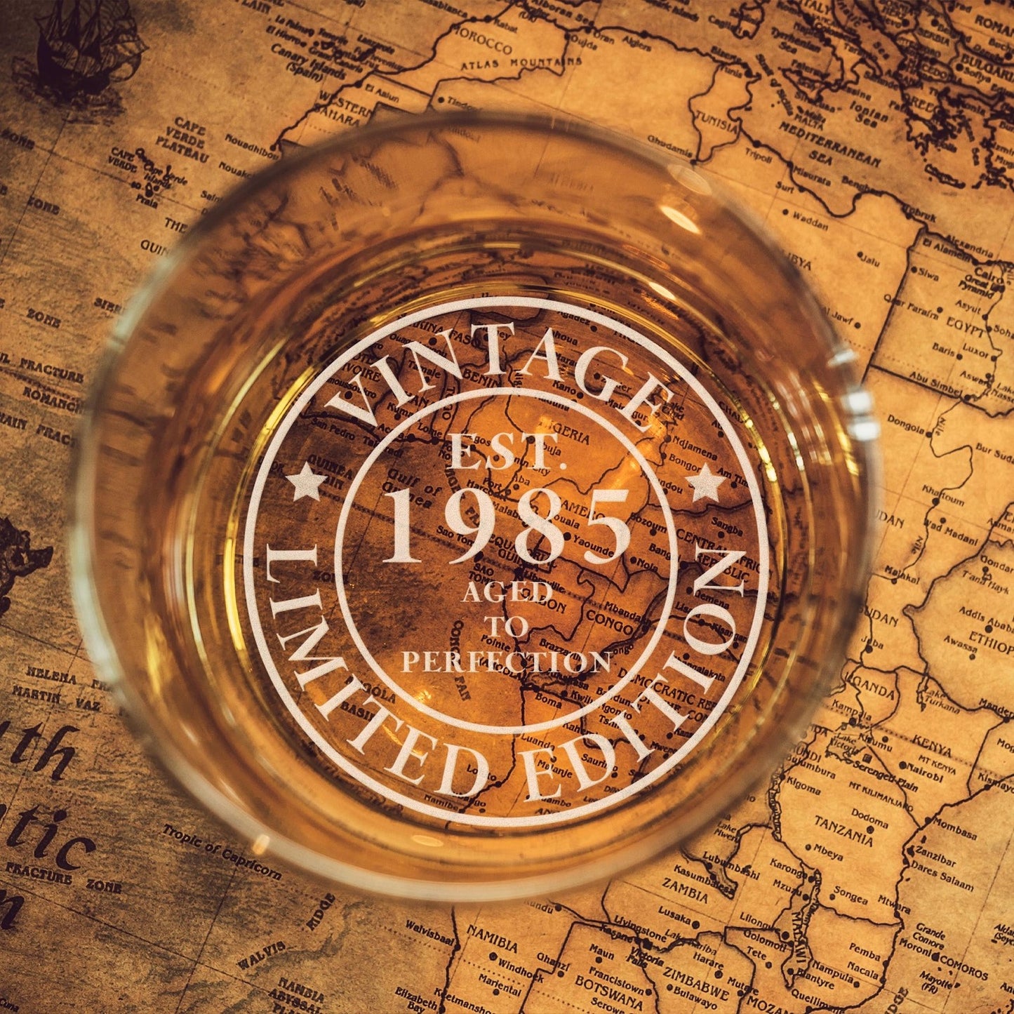 Engraved 40th Birthday Whiskey Glass