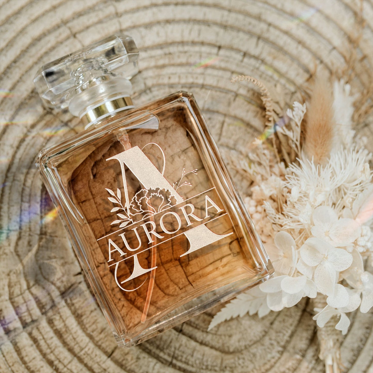 Personalized Monogram Glass Perfume Bottle