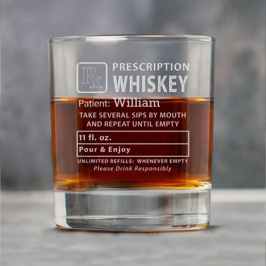 Personalized Prescription Bourbon Glass