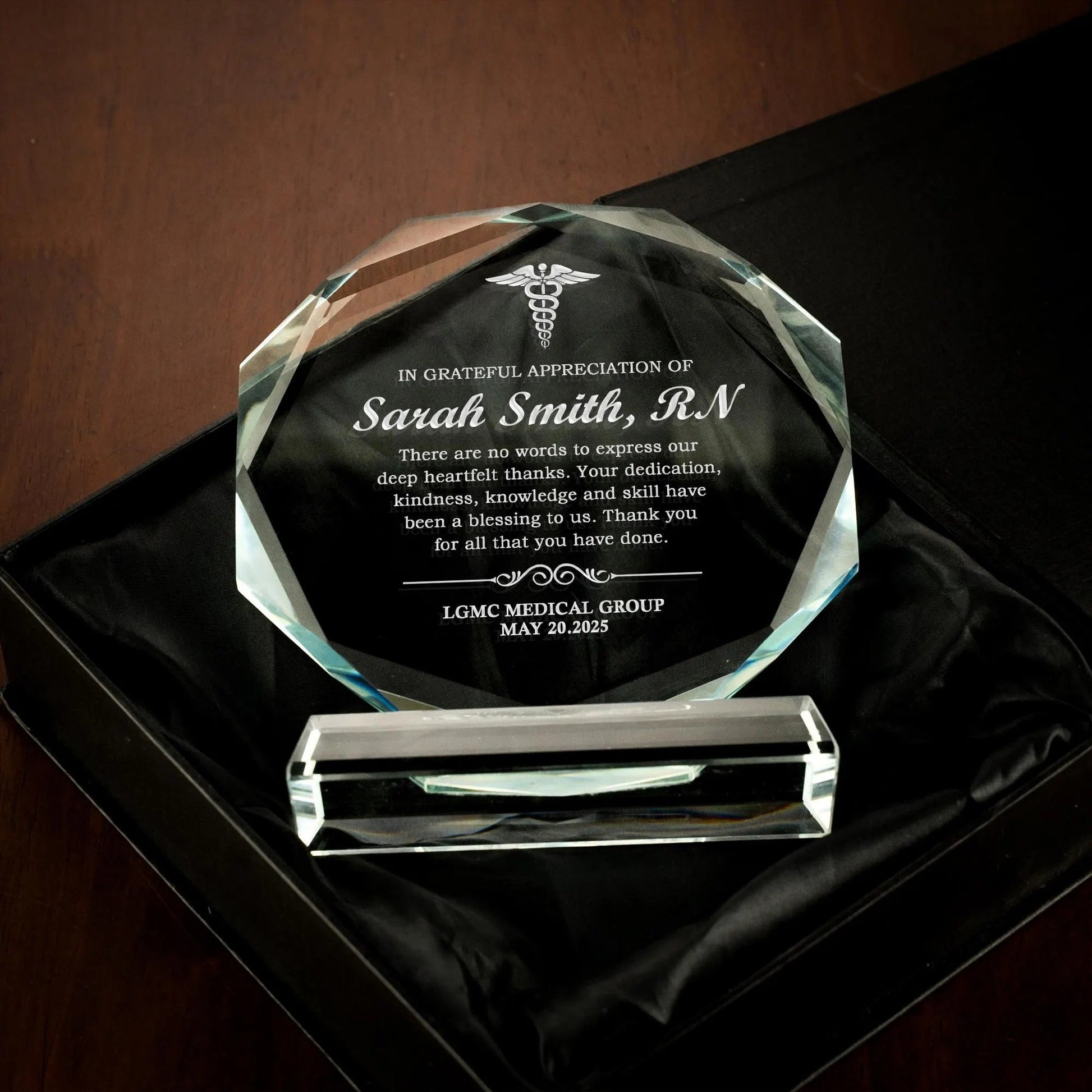 custom engraved awards as luxury corporate gifts for executive recognition
