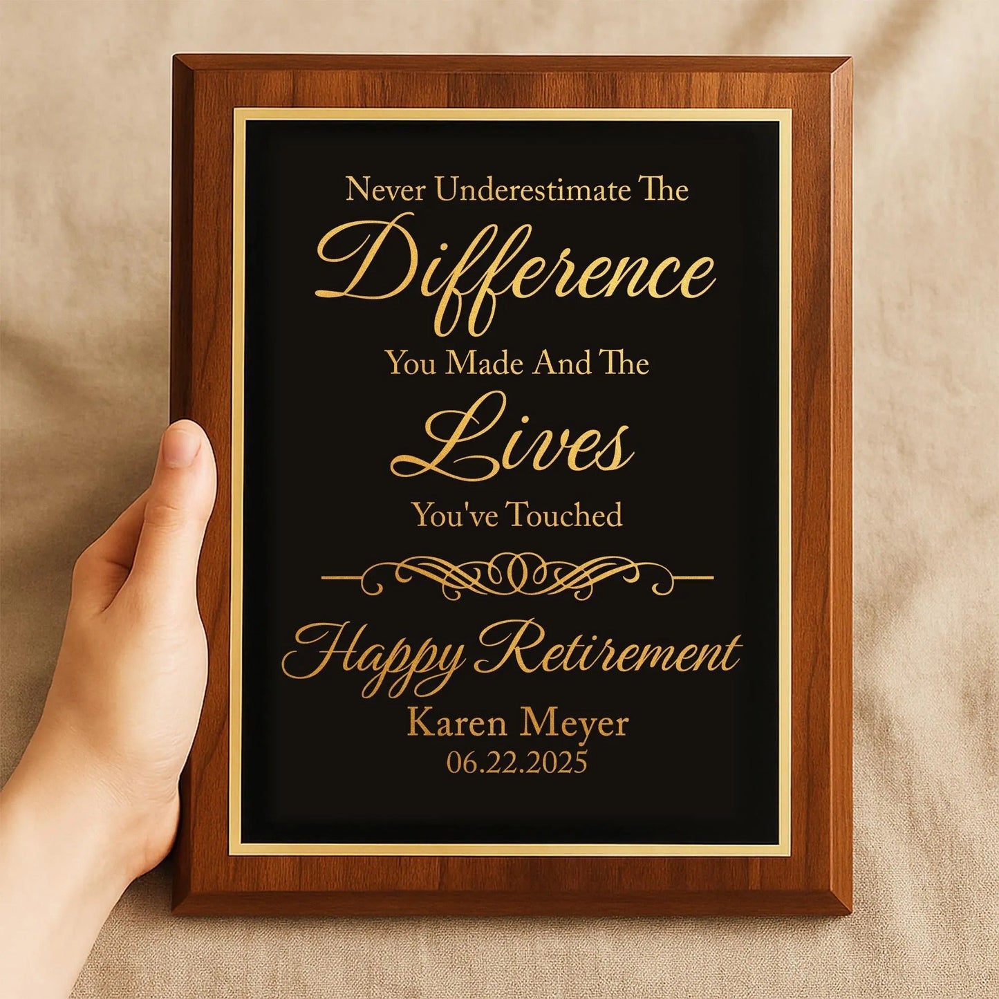 Associate appreciation day ideas include custom plaques to honor long-term contributions