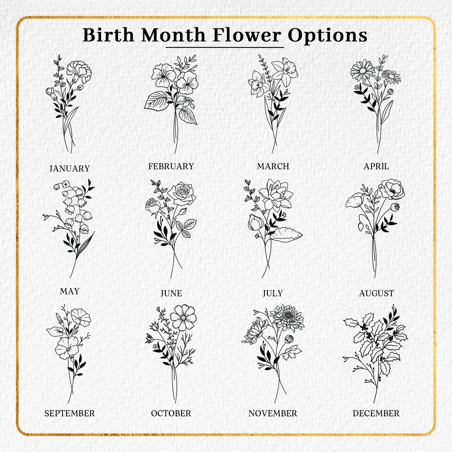 Delicate Personalized Birth Flower Wedding Glass Ornament crafted as personalized wedding christmas ornaments