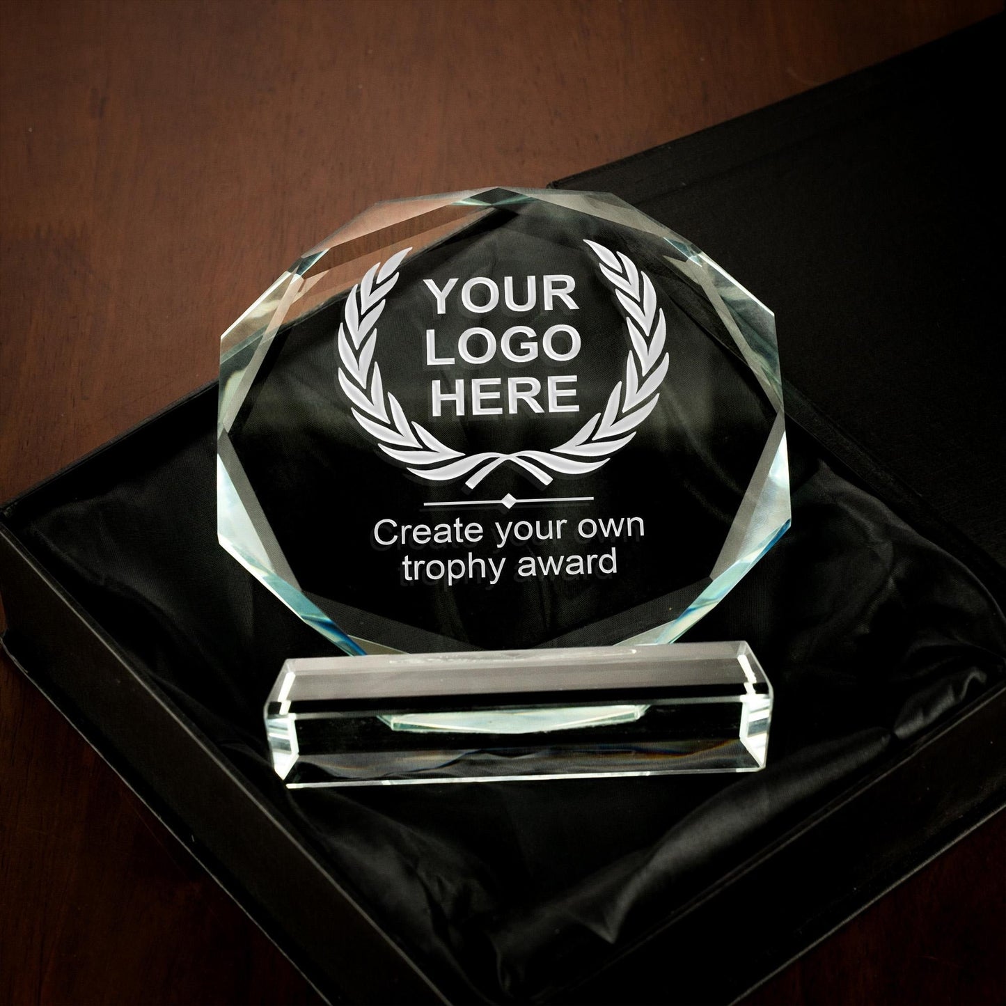 Elegant crystal Personalized Employee Crystal Award crafted for staff appreciation gifts bulk and custom logo gifts