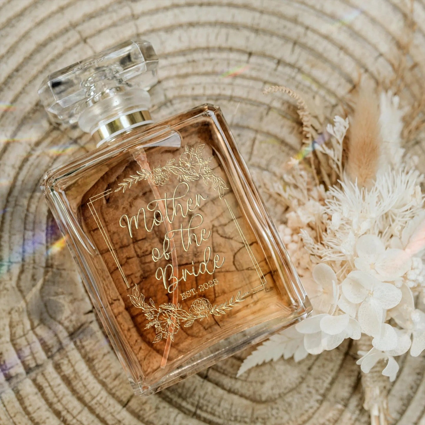 Personalized Mother of Bride Perfume Bottle perfect wedding day gift for matron of honor and bridesmaids