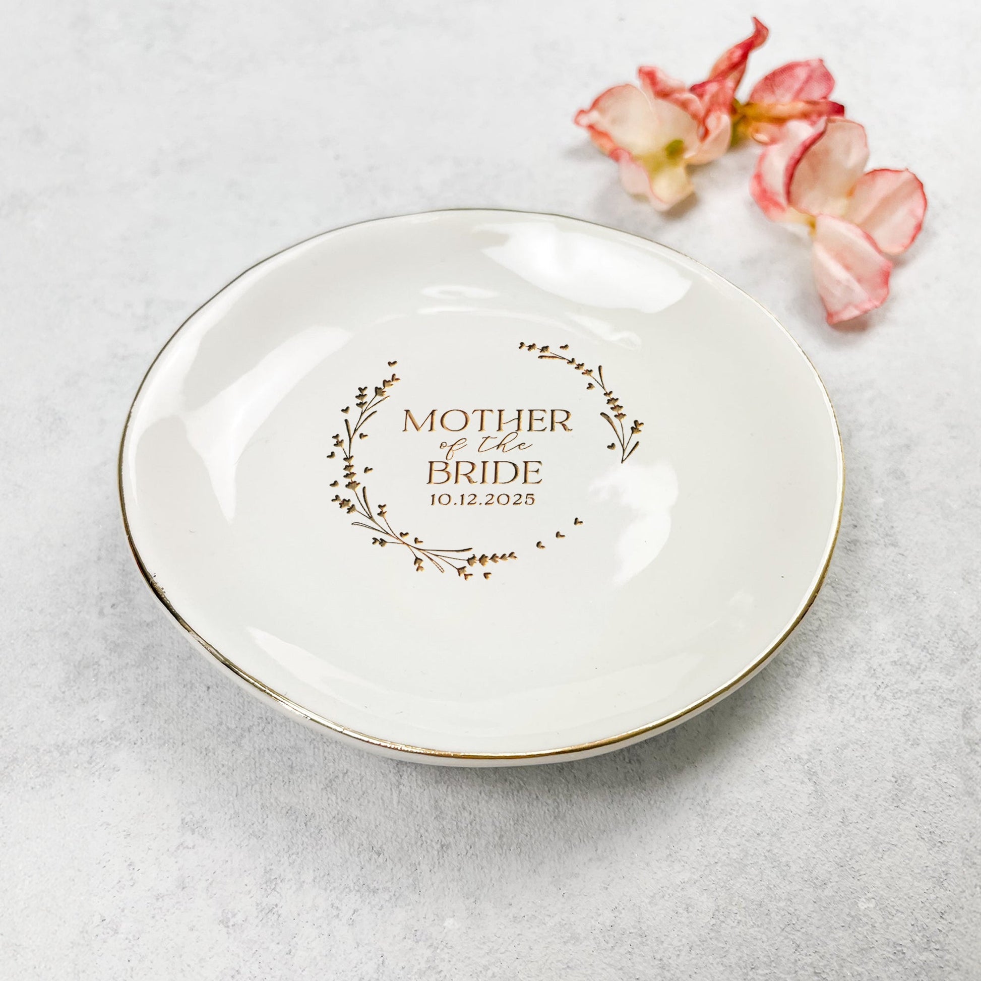 Mother in law wedding gift or mother of the groom gifts made special with custom ring dish