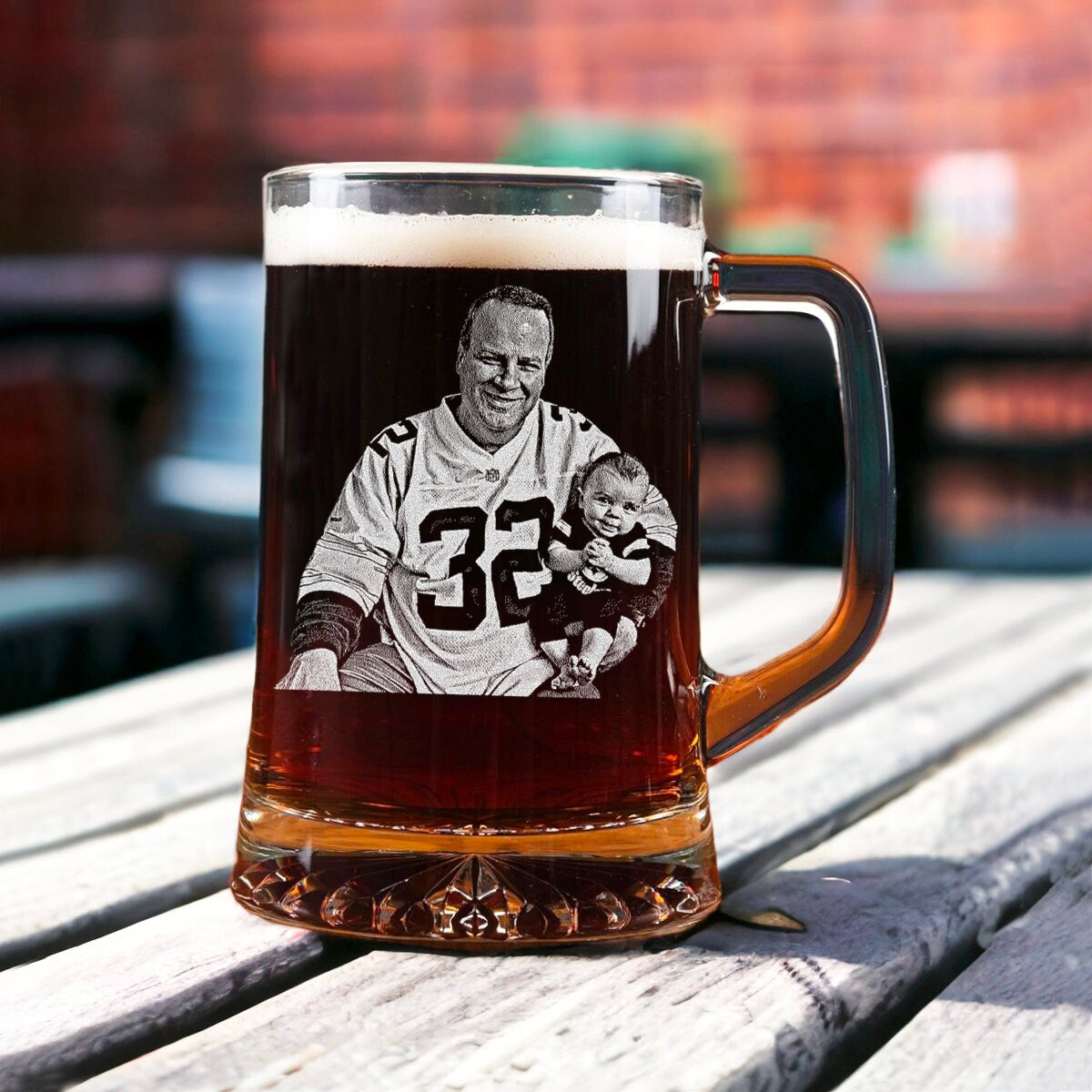 personalized beer glass engraved