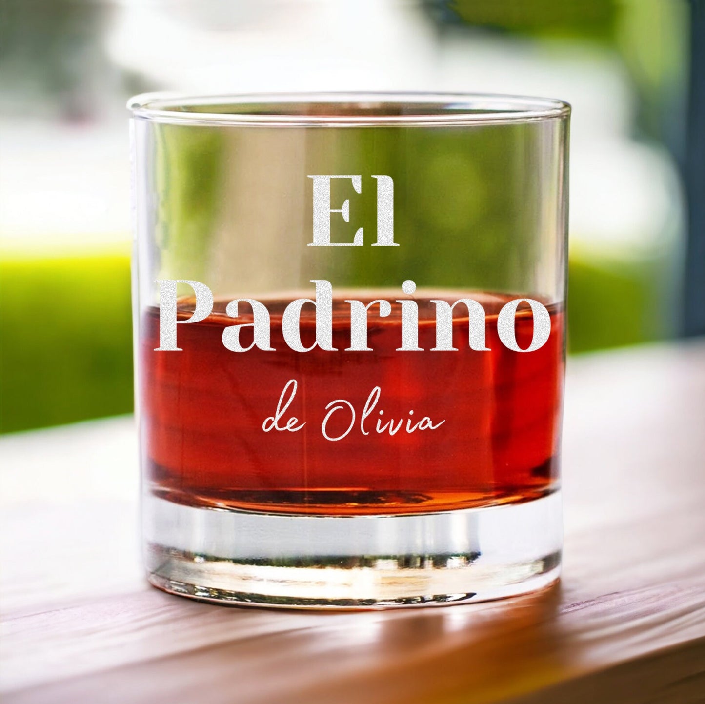 Personalized El Padrino La Madrina Glass Set