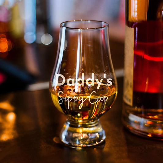 Daddy's Sippy Cup Glencairn Whiskey Glass