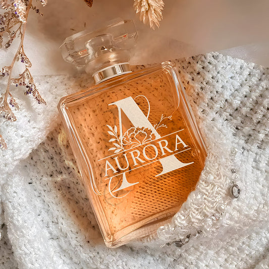 Personalized Monogram Glass Perfume Bottle