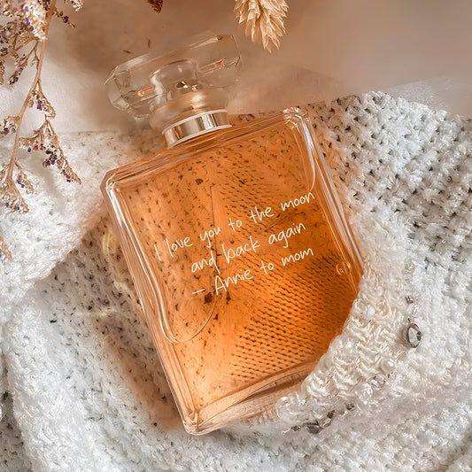 Personalized Glass Perfume Bottle with Handwriting