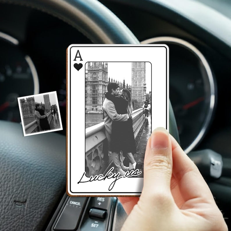 Drive Safe I Love You Personalized Photo Car Hanging Ornament