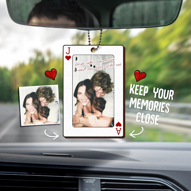 Drive Safe I Love You Personalized Photo Car Hanging Ornament