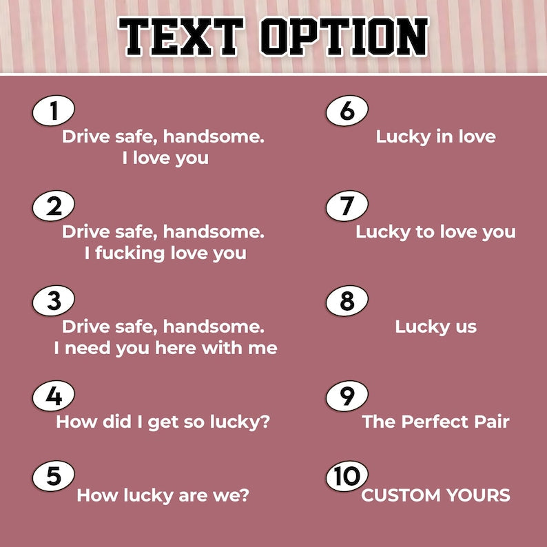 Drive Safe I Love You Personalized Photo Car Visor Clip