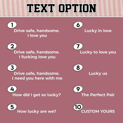 Drive Safe I Love You Personalized Photo Car Visor Clip