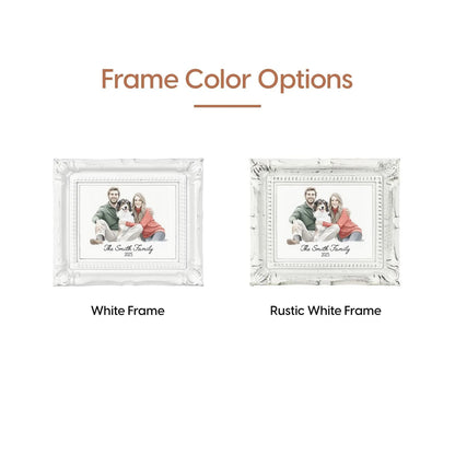 Personalized Watercolor Pet Photo Frame Ornament