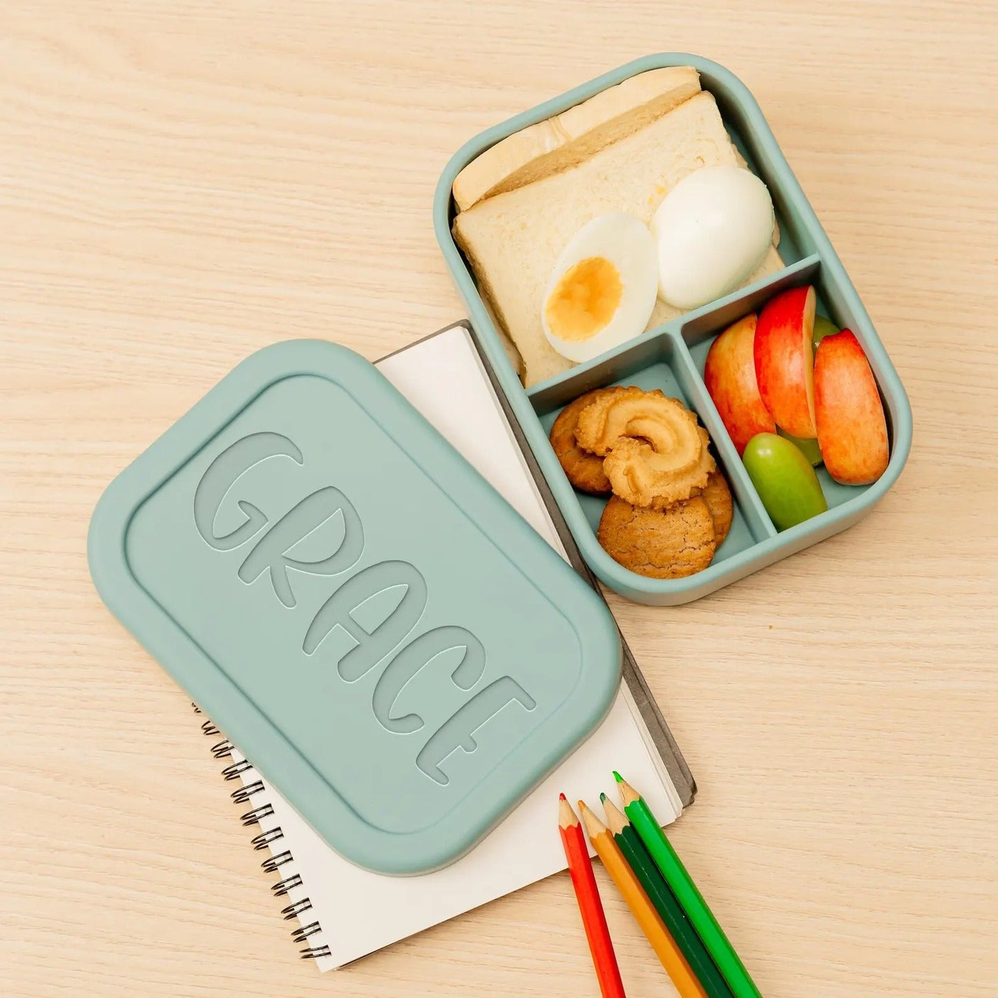 Gifts for toddlers who love colorful personalized silicone lunch boxes