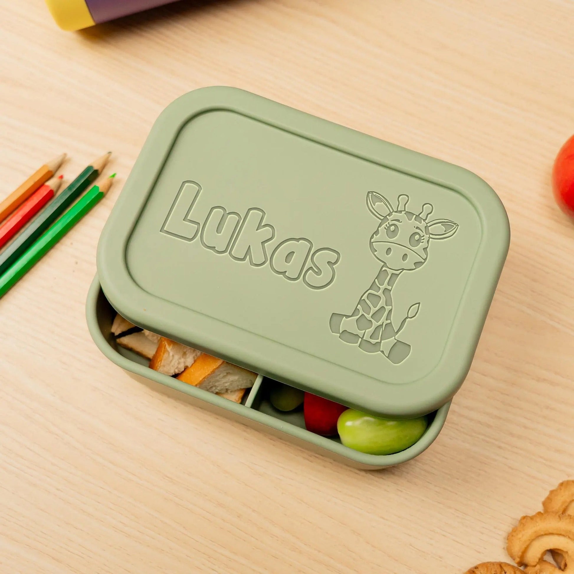 Experience gifts for preschoolers paired with Kids Personalized Silicone Lunch Box