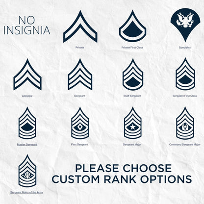Custom engraved Personalized Army Promotion Award perfect for military appreciation gifts and recognition ceremonies  