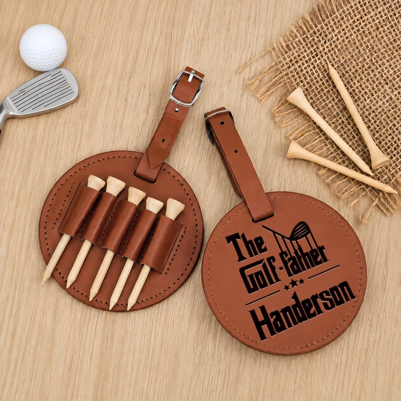Engraved Father's Day gifts like this golf tee holder, making one of the best gifts for men golfers.