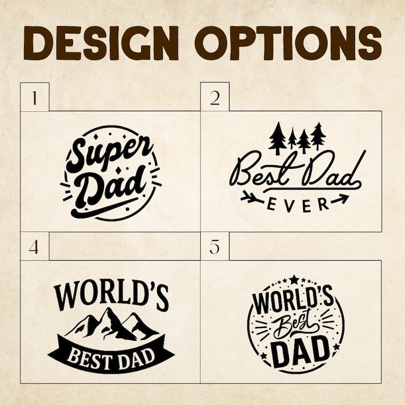 Custom campfire mugs and engraved travel cup, a high-quality daddy mug for Father's Day 2026.