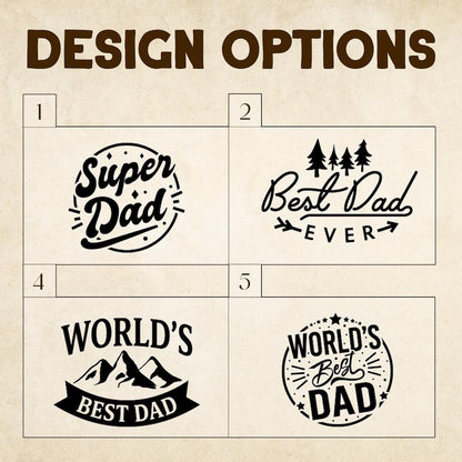 Custom campfire mugs and engraved travel cup, a high-quality daddy mug for Father's Day 2026.