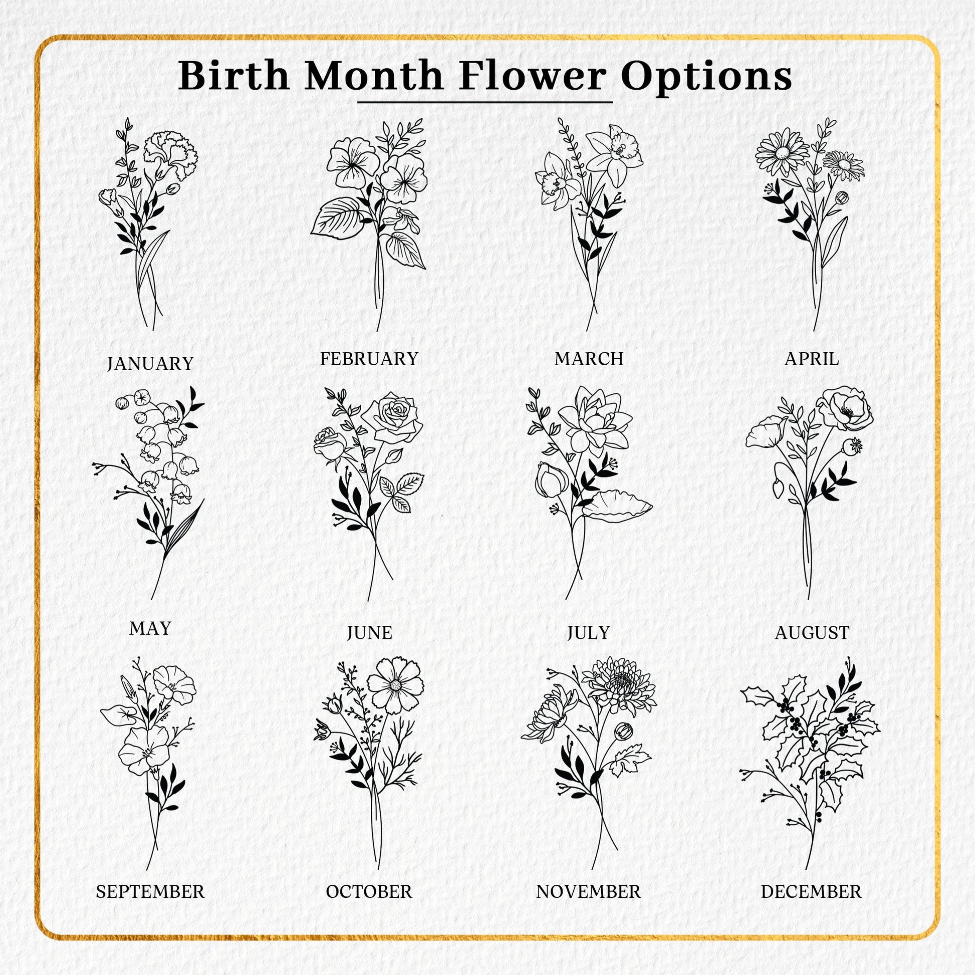 Delicate Personalized Birth Flower Wedding Glass Ornament crafted as personalized wedding christmas ornaments