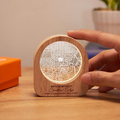 A premium college map gift for him or her, serving as a lasting memento of academic success.