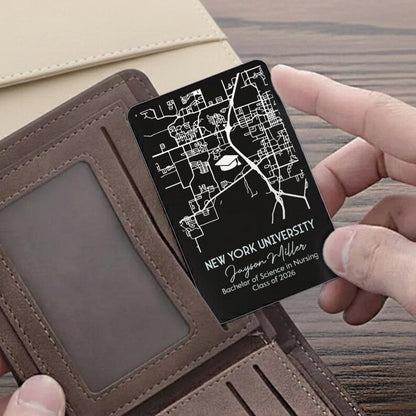 High-quality engraved graduation gifts, ideal for those seeking a durable and professional college map gift.