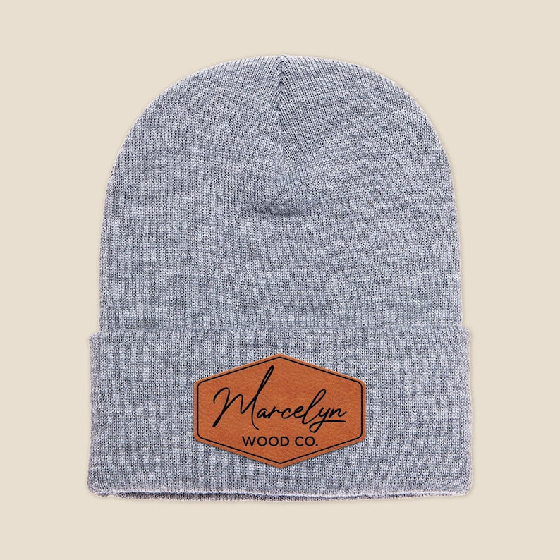 The ideal custom logo beanie, this Personalized Company Logo Beanie is a custom beanie with a unique brand presence.