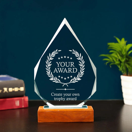 Personalized Corporate Crystal Award used as premium bulk corporate gifts  