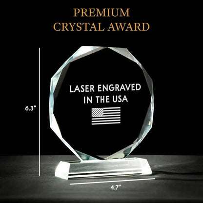 Corporate awards like partnership plaques designed to honor valued business relationships  