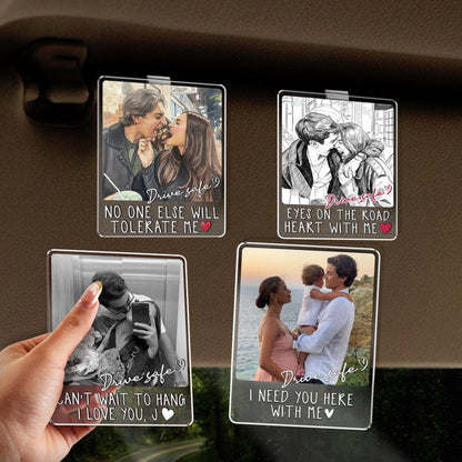 Personalized Couple Photo Car Hanging Ornament