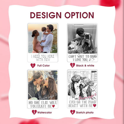 Personalized Couple Photo Car Hanging Ornament