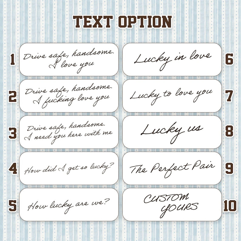 Personalized Couple Playing Card Photo Car Visor Clip