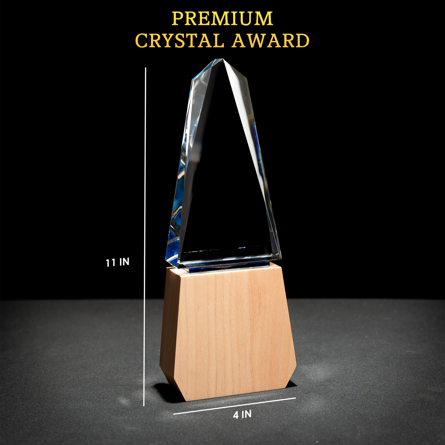 Corporate logo gifts highlighting a Personalized Crystal Award for Business as timeless business gifts