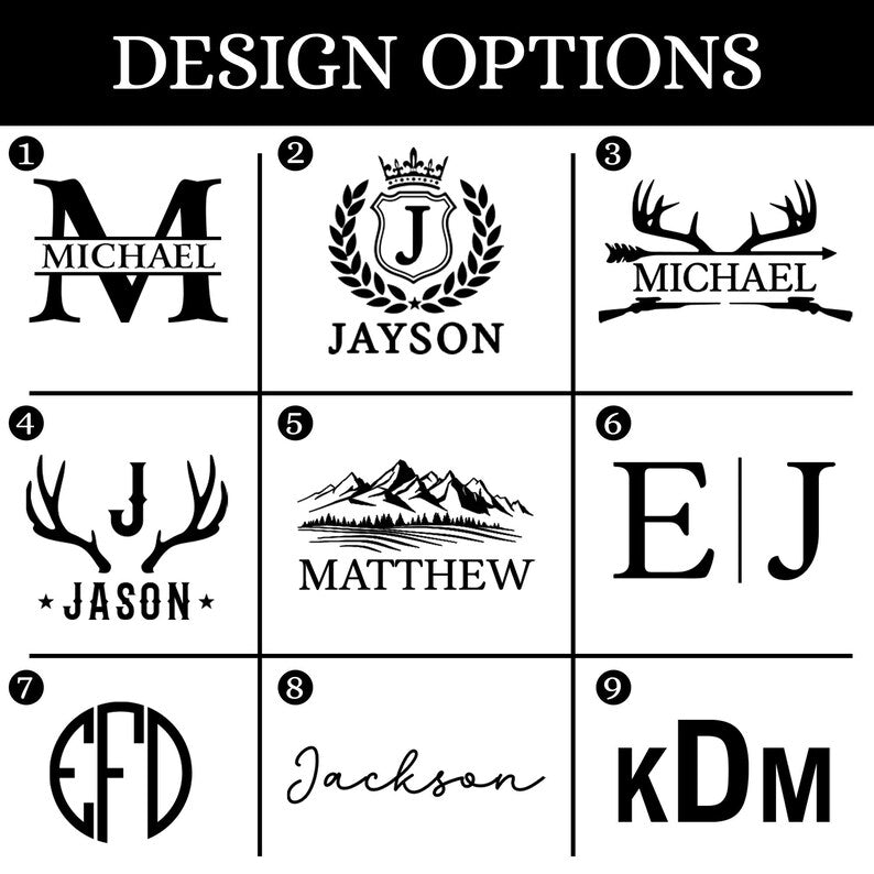Custom engraved keychains and monogram keychains in durable metal, a great personalized grandpa keychain.
