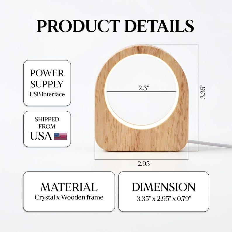 High-quality engraved Father's Day gifts, ideal for those seeking a premium personalized photo lamp.