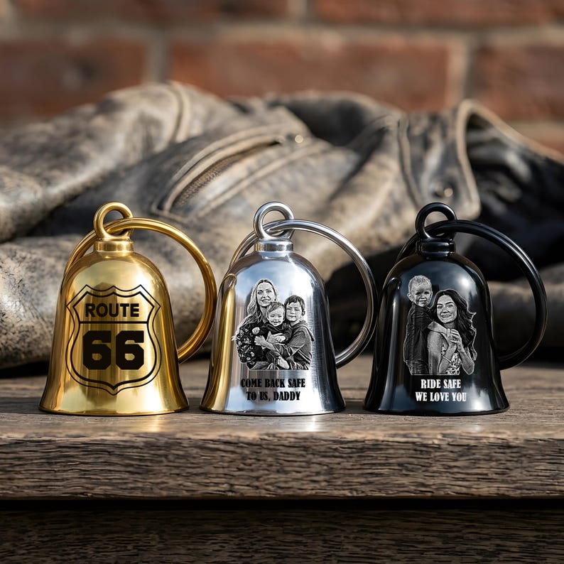 A premium Father's Day gift for biker dads, serving as a lasting memento of family love and safety.