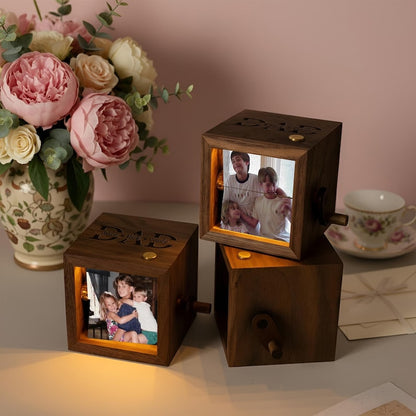 Fathers day photo frame flipbook design, serving as a sentimental photo father's day gift from the family.