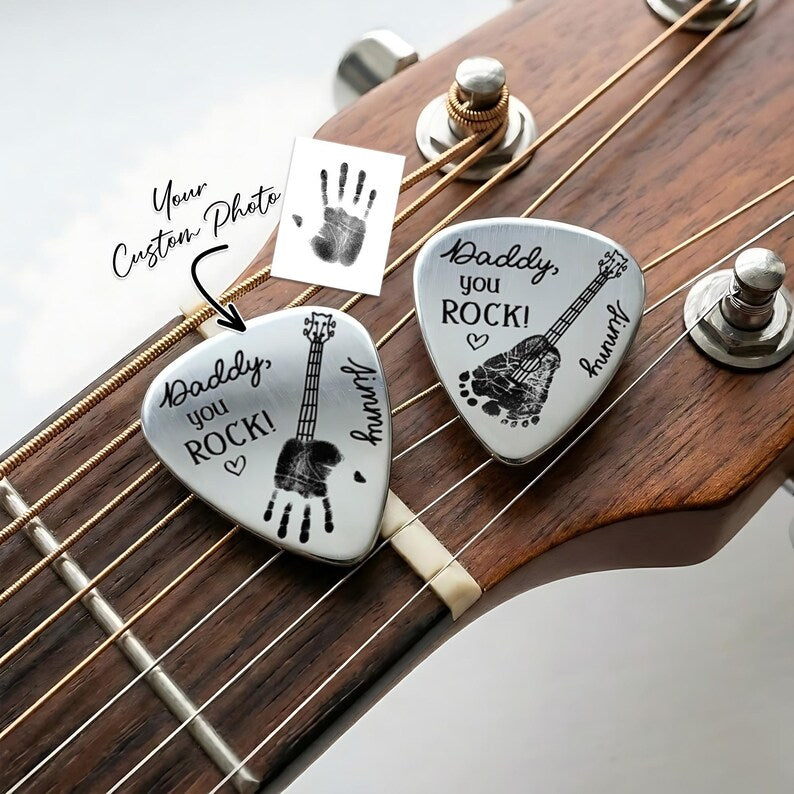 Personalized Dad To Be Guitar Pick, a high-quality and custom plectrum for expecting fathers.