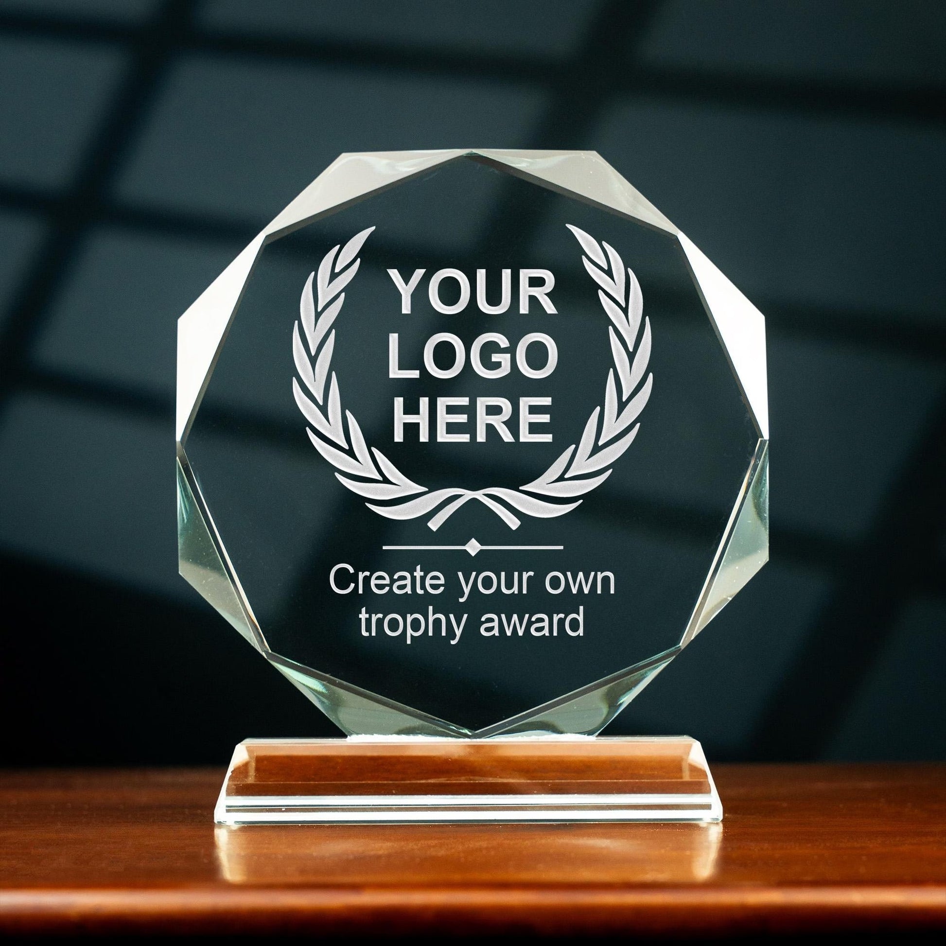 Unique Personalized Employee Crystal Award ideal as bulk corporate gifts and personalized logo gifts  