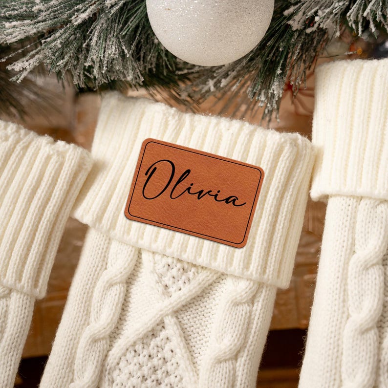 The ideal personalized xmas stockings, these Personalized Family Christmas Stockings are perfect custom name stockings for a family.