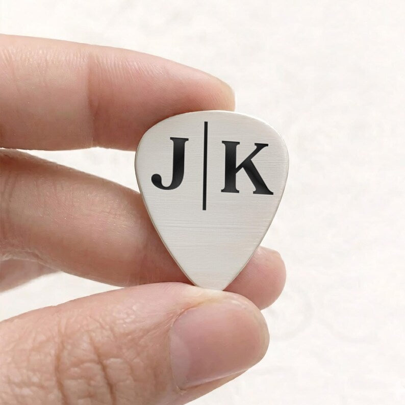Custom personalized guitar picks and engraved gifts for dad on Father's Day.