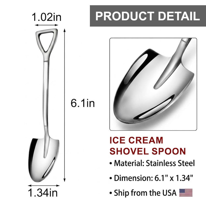 Dads ice cream shovel made of premium metal, an ideal choice for grandpa Father's Day gifts in 2026.