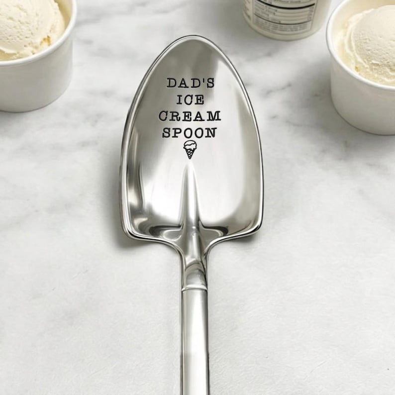 Father's day gifts for husband featuring a custom engraved shovel spoon, perfect for Father's Day 2026.