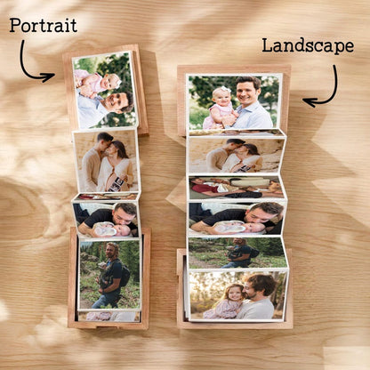 Fathers day photo frame box and personalized photo box, a beautiful alternative to a standard dad picture frame.