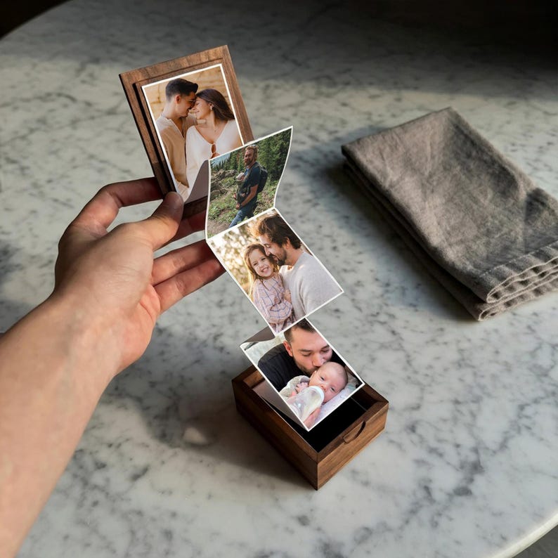 Engraved Father's Day gifts like this photo boxes gift, an ideal photo frame for dad for Father's Day 2026.