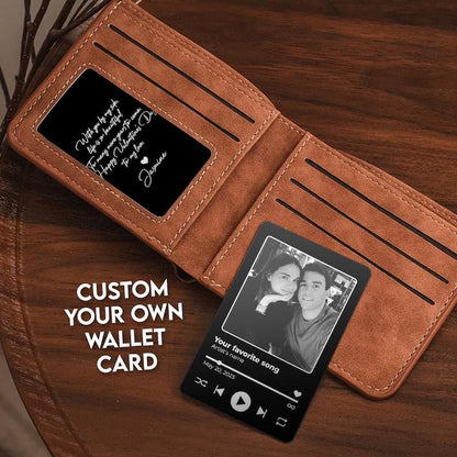This wallet insert card personalized with your favorite song is an ideal couple Valentine's gift and meaningful keepsake.