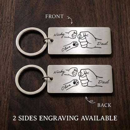 Custom dad keychain and first Fathers Day gifts, making it a thoughtful dad to be gift for Father's Day 2026.